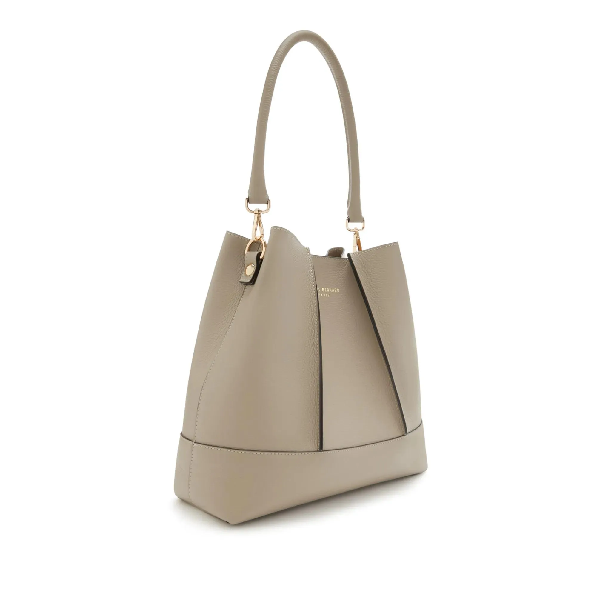   Isabel Bernard  Isabel Bernard Femme Forte damen Schultertasche Ta Taupe  Bucket Bag 