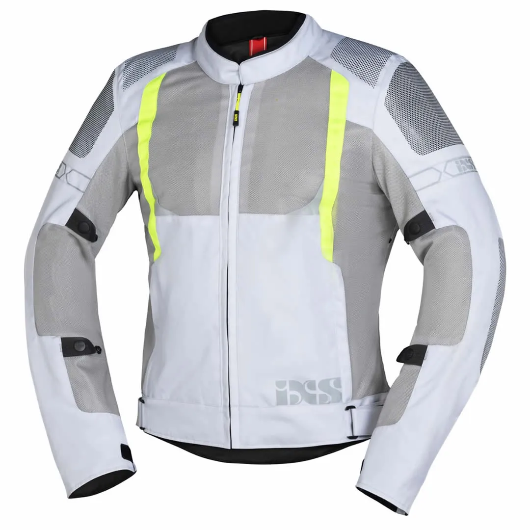 iXS Trigonis-Air Jacke, hellgrau-grau-fluogelb