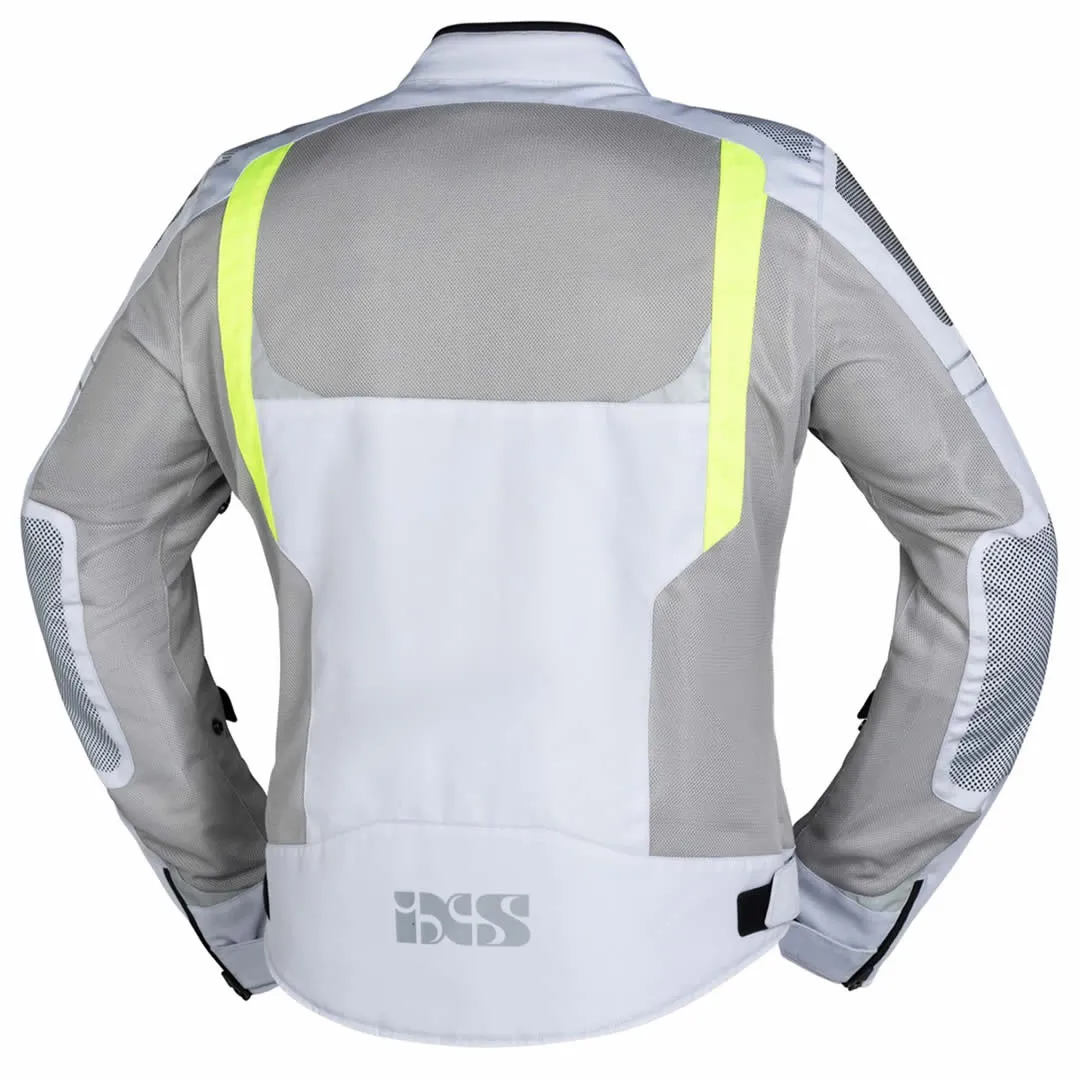 iXS Trigonis-Air Jacke, hellgrau-grau-fluogelb