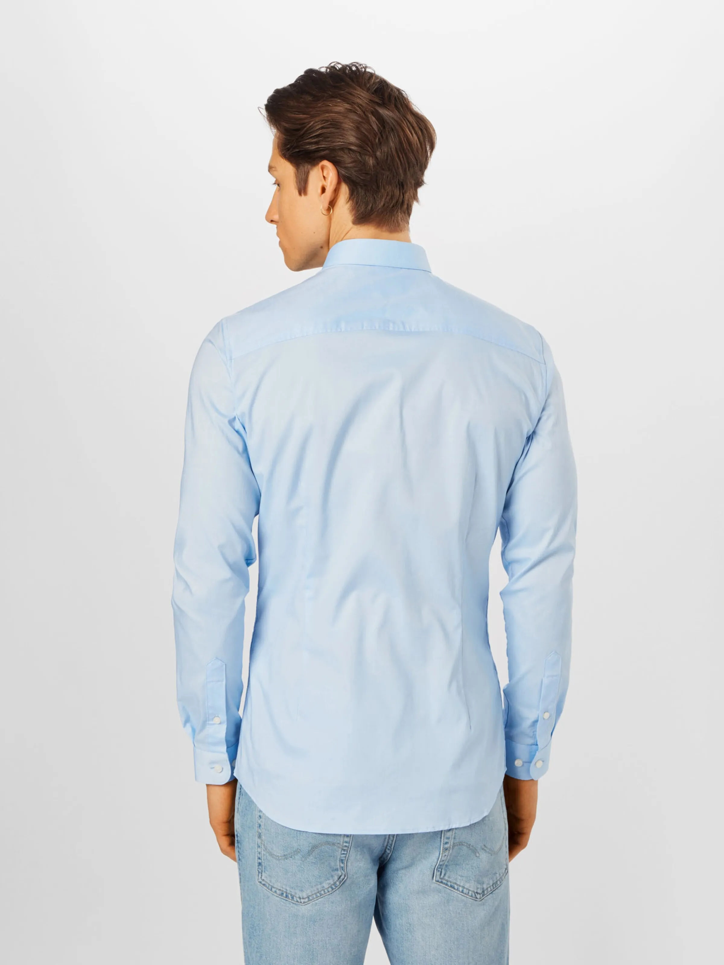 JACK & JONES Slim Fit Hemd 'JPRBLAParma' in Hellblau