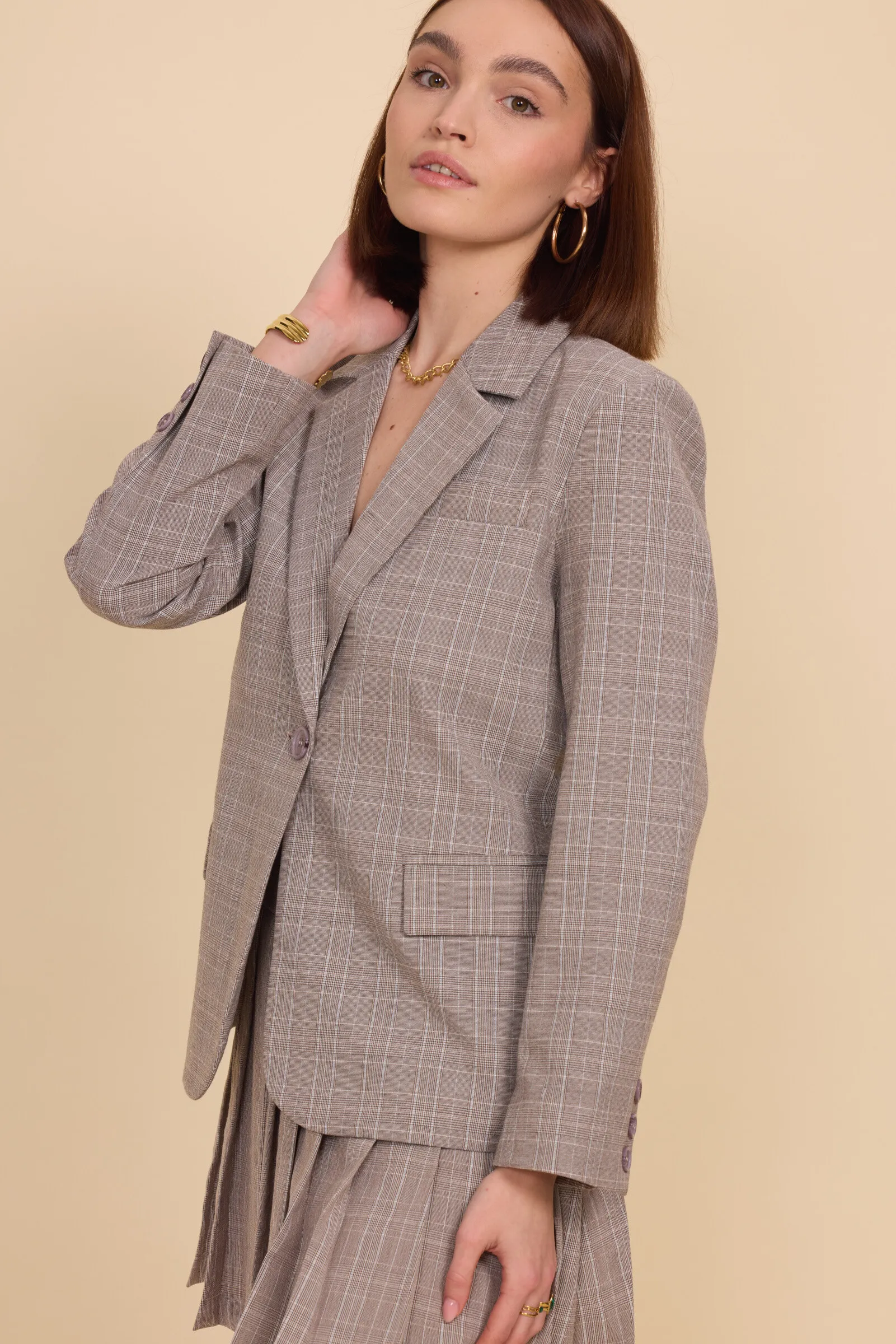 Karierter Blazer