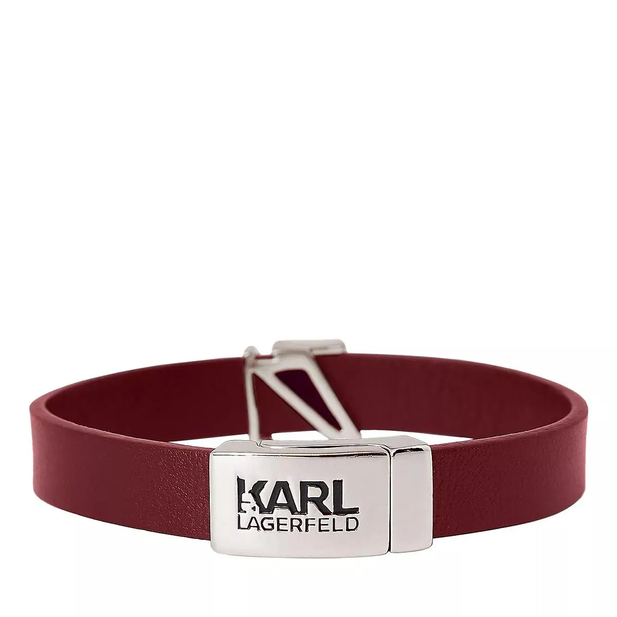   Karl Lagerfeld  K/Autograph Leather Bracelet A979 Gunmetal  Armband 