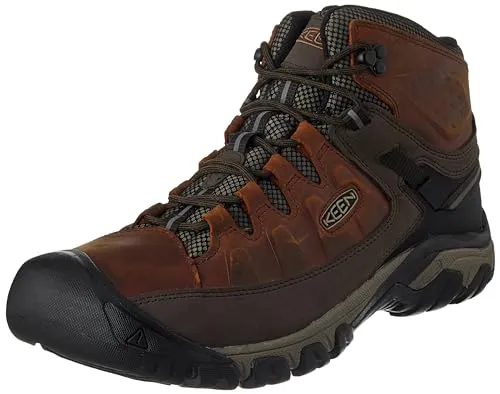 KEEN Herren Targhee 3 Mid Waterproof Wanderstiefel, Chestnut/Mulch, 46 EU