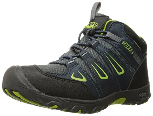 KEEN Unisex-Kinder Oakridge Mid WP Trekking-& Wanderstiefel, Blau (Midnight Navy/Macaw)