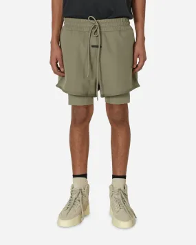 Kurze Hosen adidas Originals Fear of God Athletics Suede Fleece Shorts Clay IS8704 001