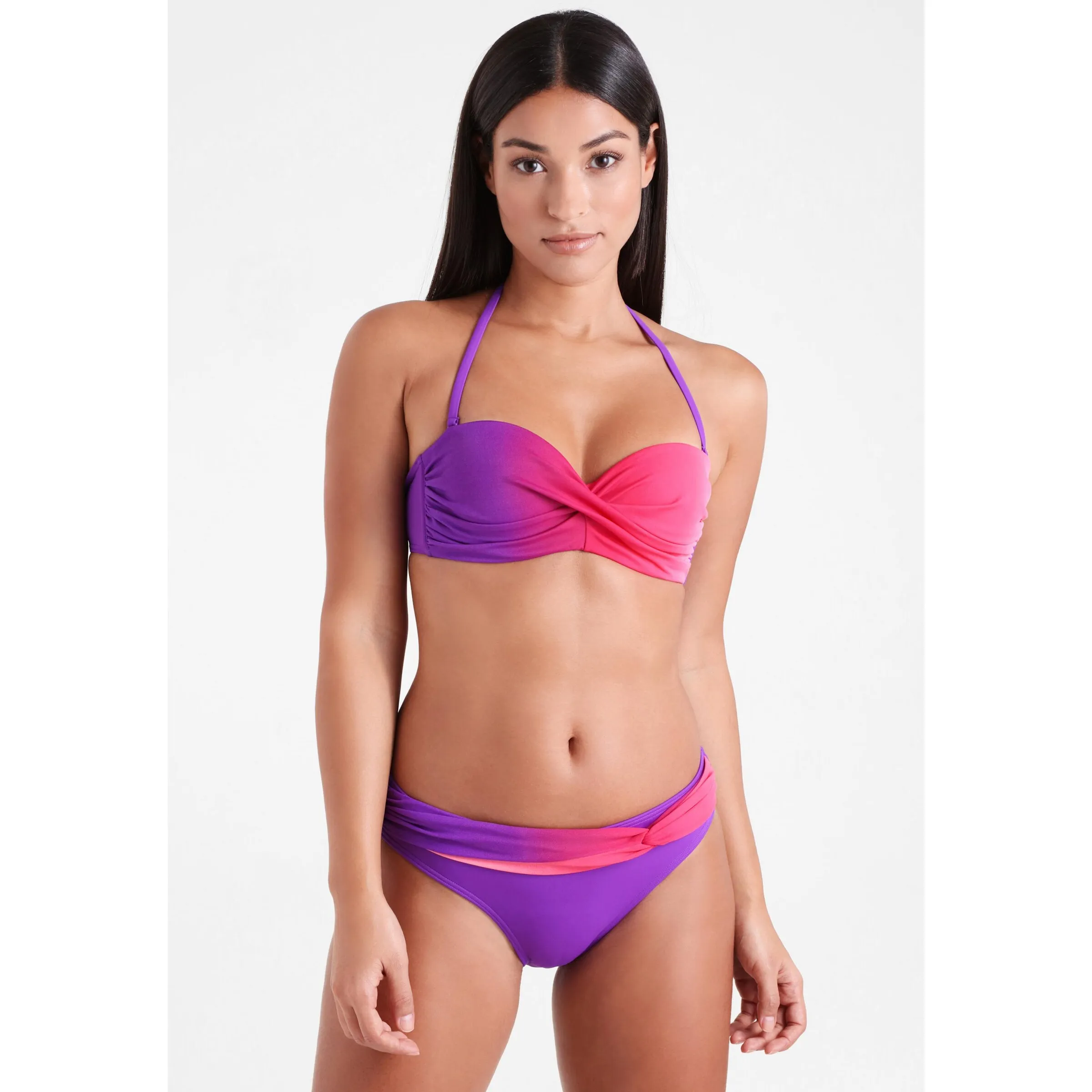 LASCANA Balconette Bikini in Neonlila, Neonpink