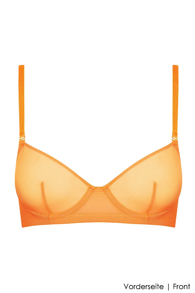 Maison Close - Corps a Corps Neon Balconette BH - Orange/Gold