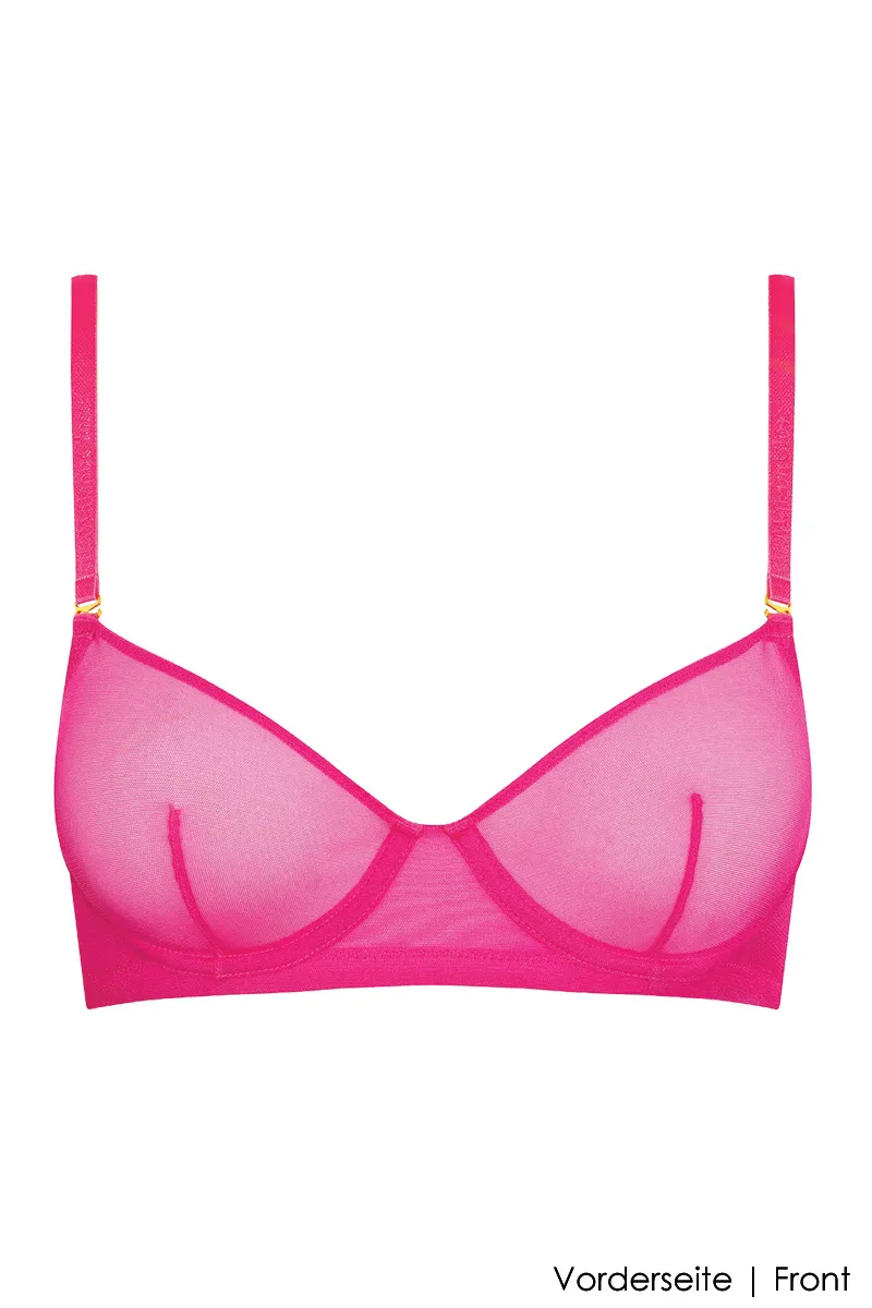 Maison Close - Corps a Corps Neon Balconette BH - Pink/Gold