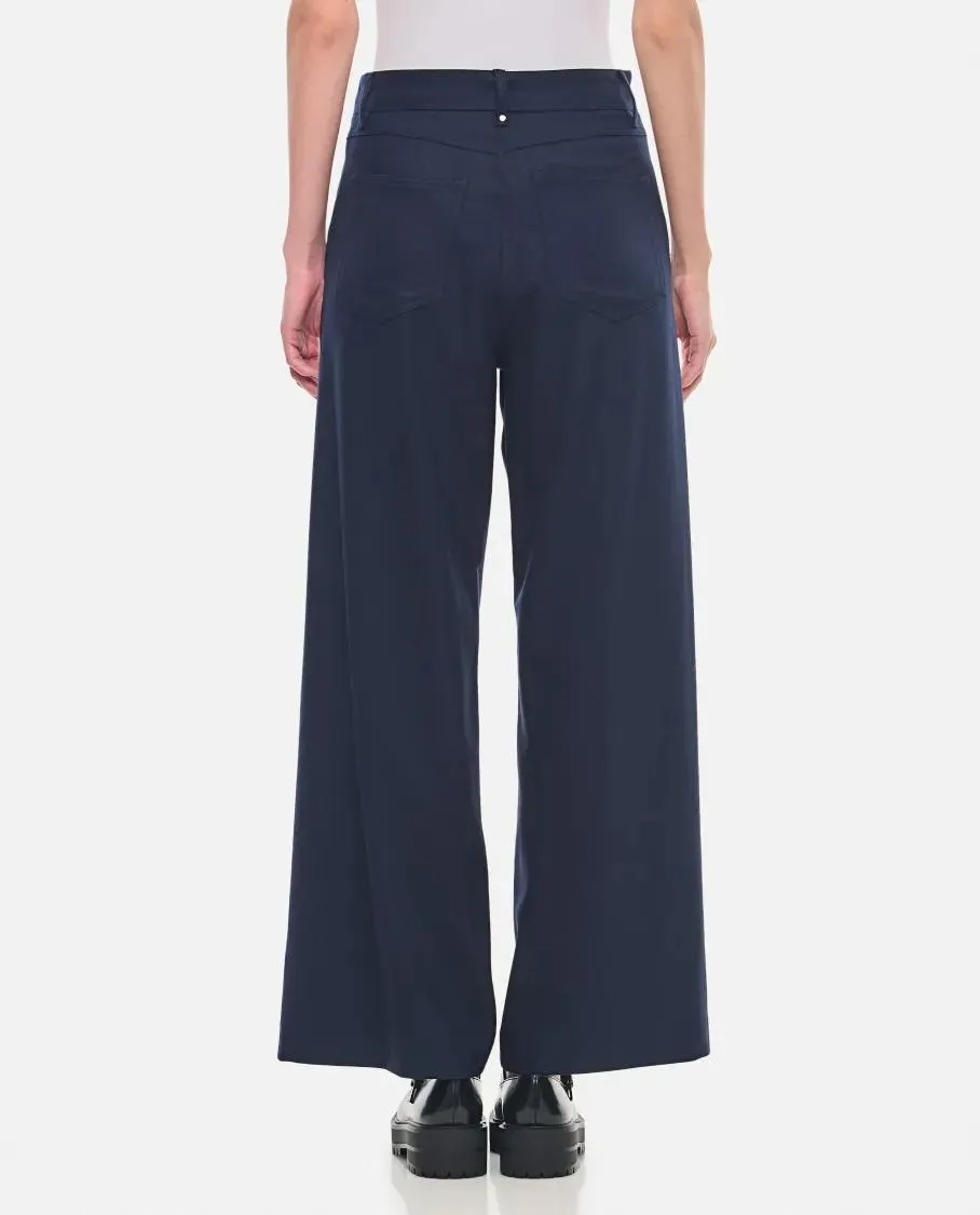   Max Mara  Ermes Five Pockets Wool Pants Blue