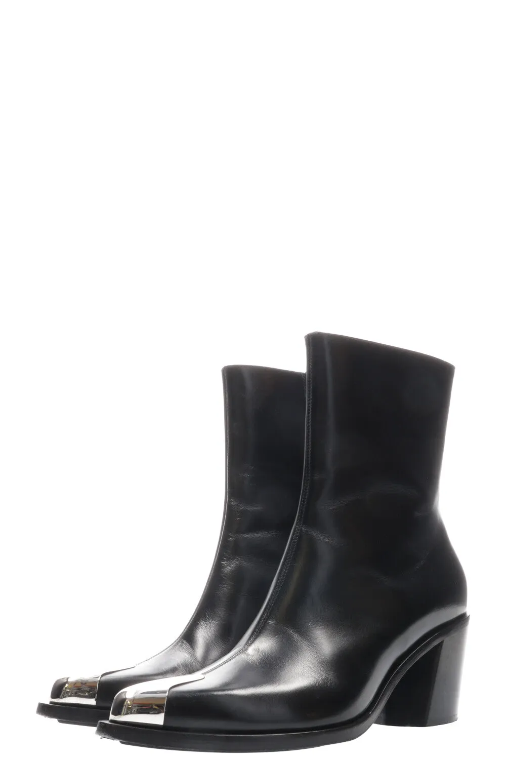 Miketest: ALEXANDER MCQUEEN Punk Boots Black