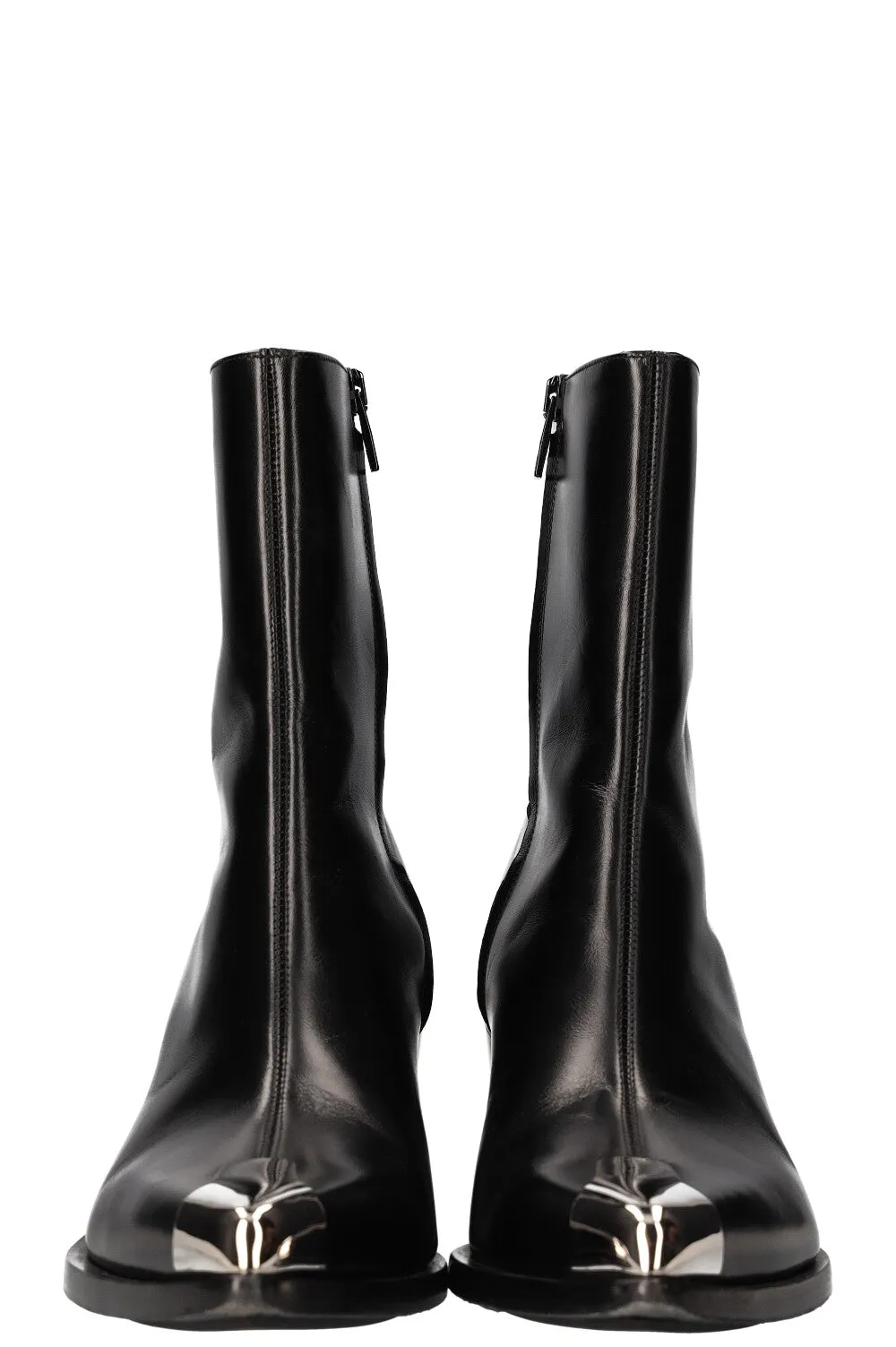 Miketest: ALEXANDER MCQUEEN Punk Boots Black