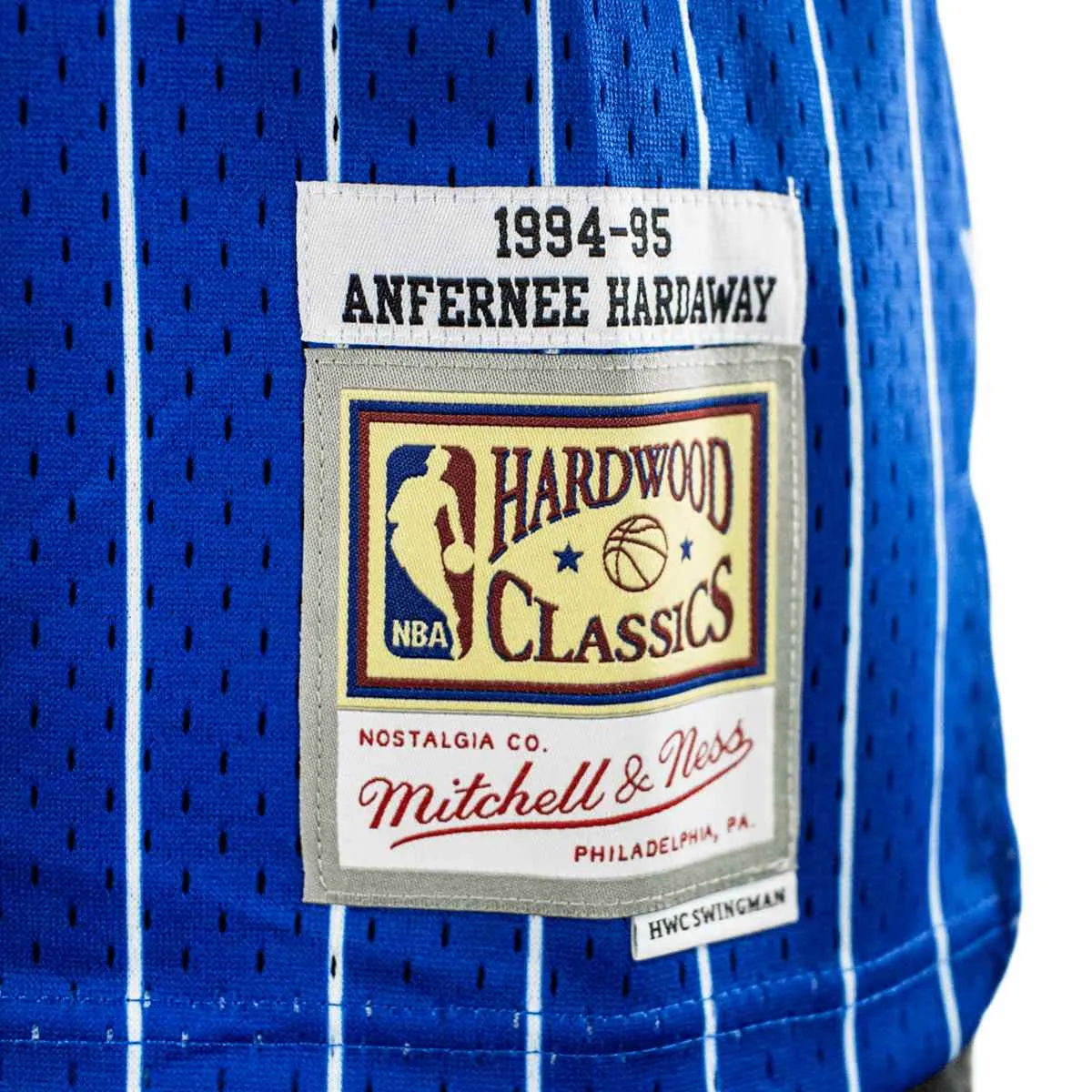 Mitchell & Ness Orlando Magic NBA Anfernee Hardaway #1 1994-95 Swingman Jersey Trikot SMJYGS18192-OMAROYA94AHA - blau-weiss-schw