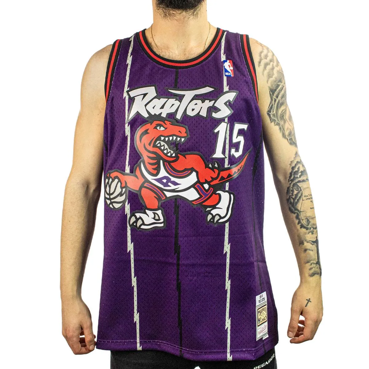 Mitchell & Ness Toronto Raptors Vince Carter #15 1998-99 15 NBA Swingman Jersey 2.0 Trikot SMJYGS18214-TRAPURP98VCA - lila-rot-w