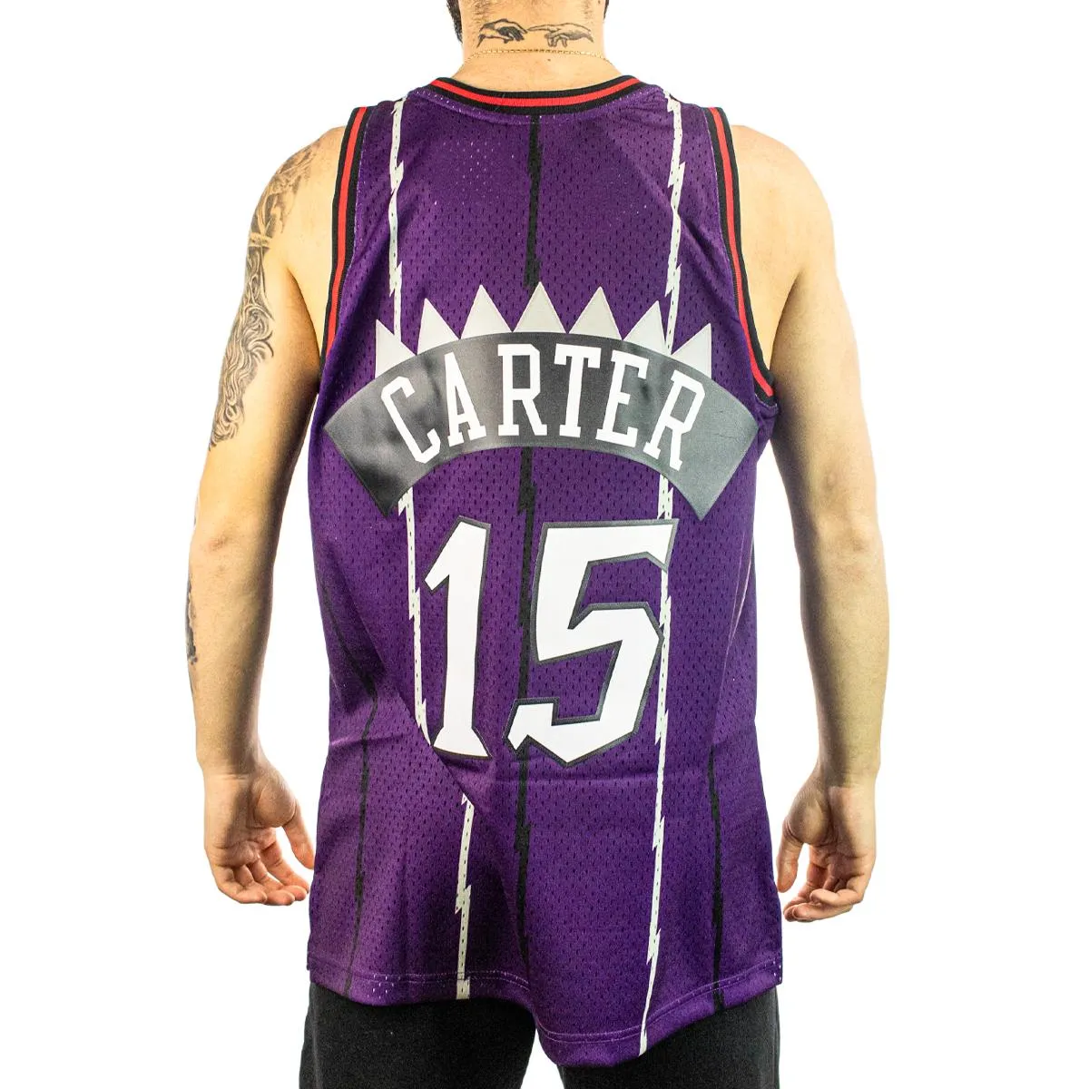 Mitchell & Ness Toronto Raptors Vince Carter #15 1998-99 15 NBA Swingman Jersey 2.0 Trikot SMJYGS18214-TRAPURP98VCA - lila-rot-w