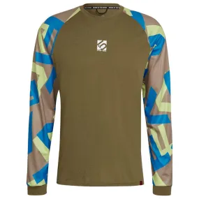 MTB Trikot Five Ten ---5.10 TrailX Long Sleeve Focus Olive Orbit Green