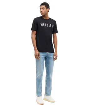 Mustang T-Shirt Print Austin in Schwarz