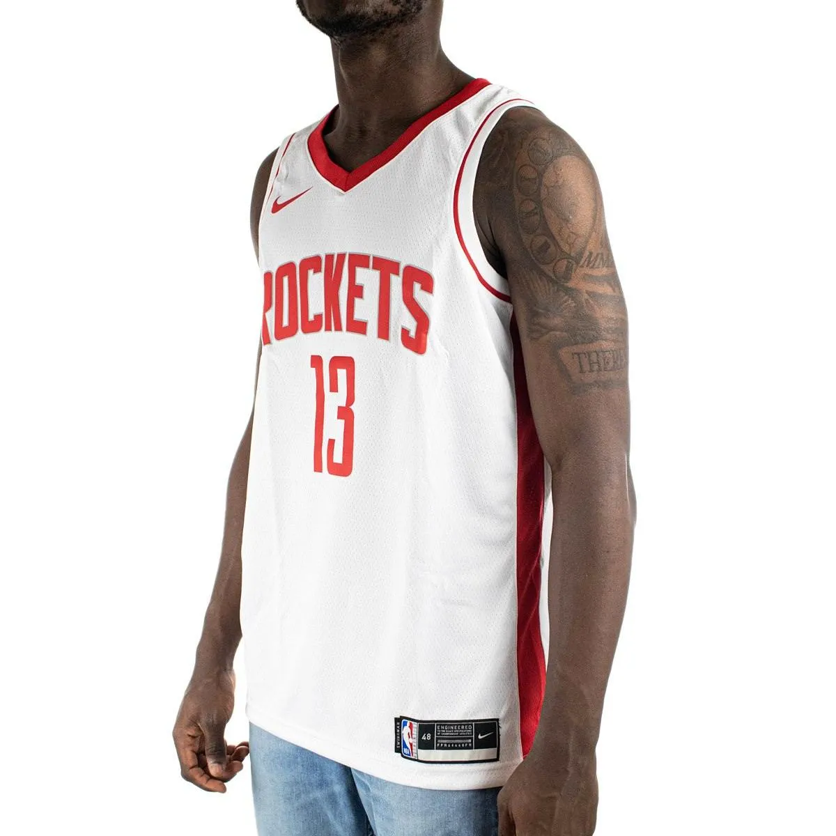 Nike Houston Rockets NBA James Harden #13 Association Edition Swingman Edition Jersey Trikot CW3592-106 - weiss-rot