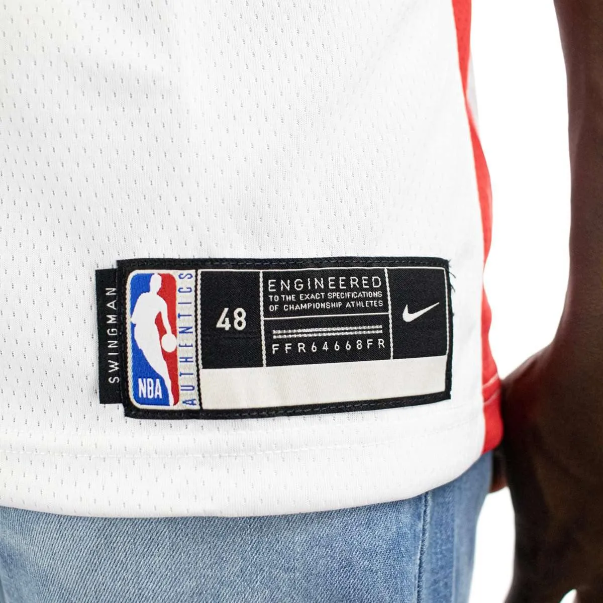 Nike Houston Rockets NBA James Harden #13 Association Edition Swingman Edition Jersey Trikot CW3592-106 - weiss-rot