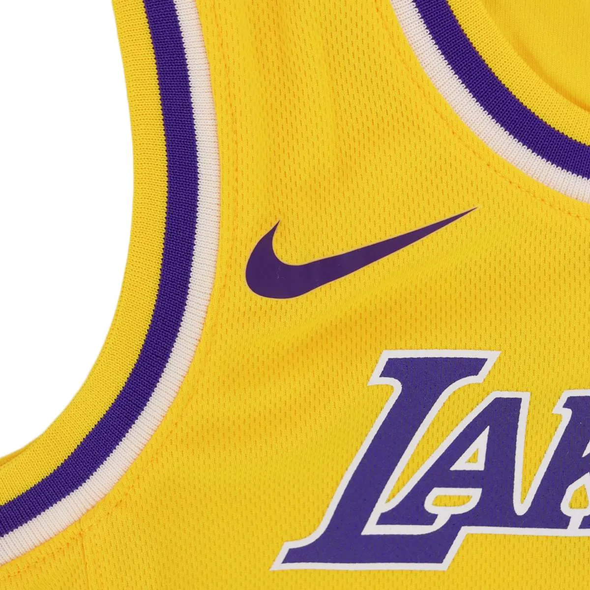 Nike Los Angeles Lakers NBA Replica Icon Lebron James Road Jersey Trikot 4 - 7 Jahre EZ2B3BZ6P-LAK06 - gelb-lila