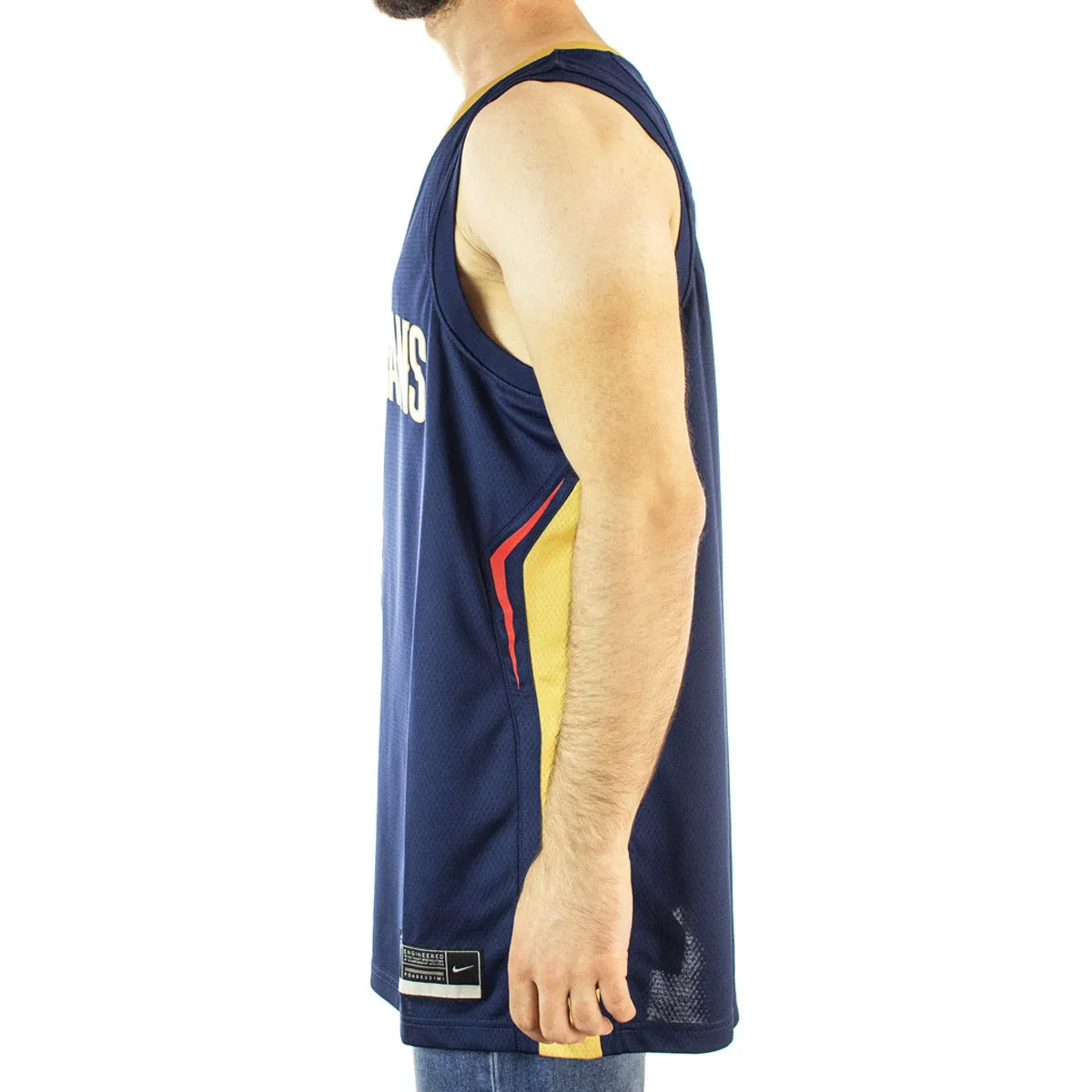 Nike New Orleans Pelicans NBA Zion Williams #1 Icon Edition Swingman Jersey Trikot CW3674-424 - dunkelblau-gold