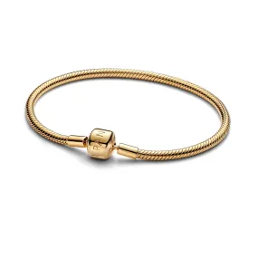   Pandora  Barrel Clasp Snake Chain Bracelet Gold  Armband 