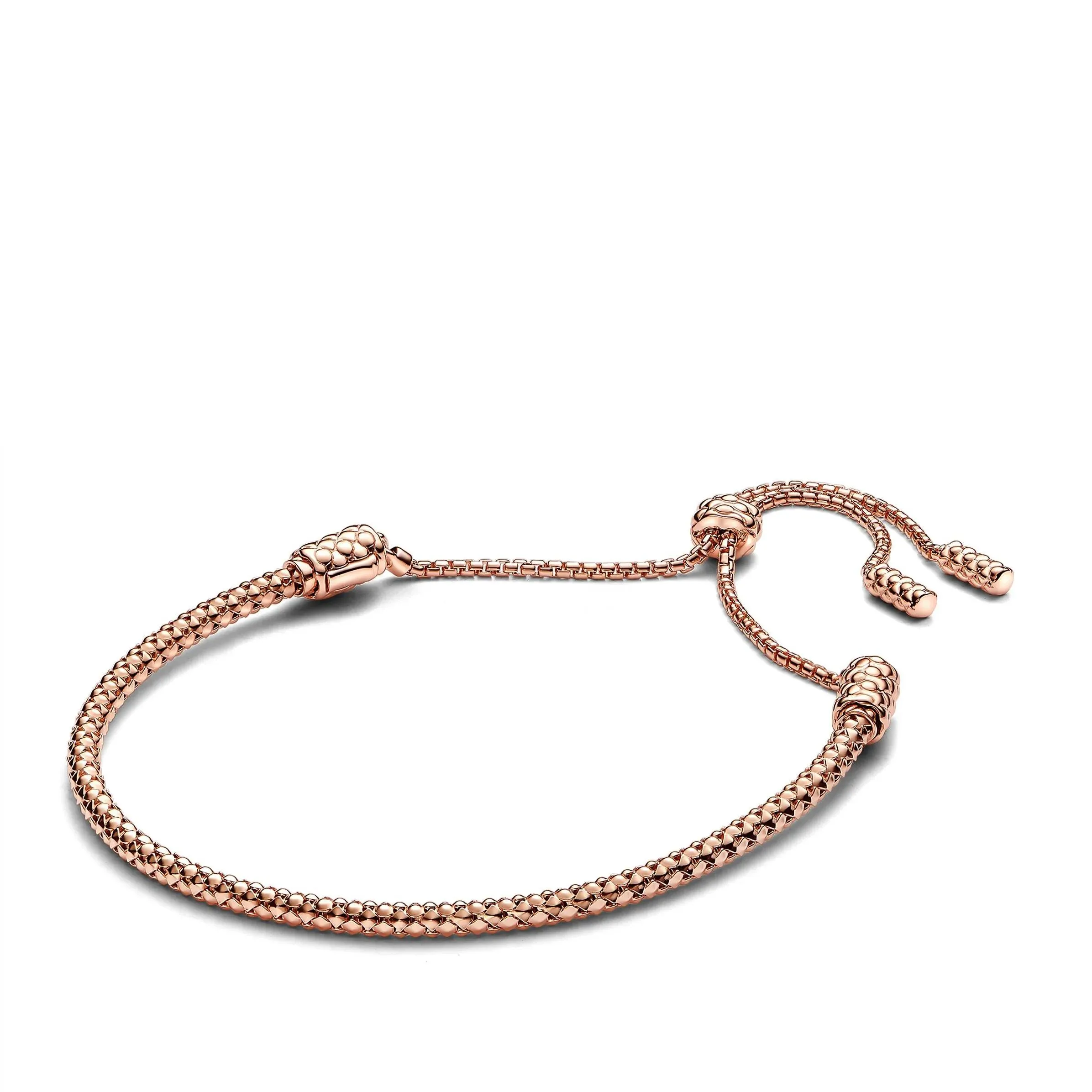   Pandora  Studded Chain Slider Bracelet Rose Gold  Armband 