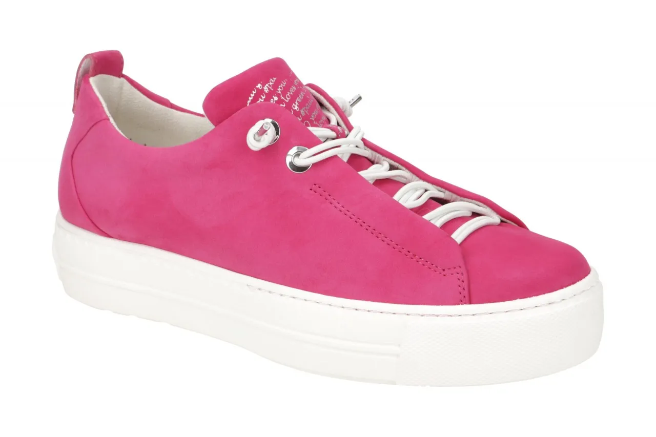 Paul Green Sneaker Plateau Schuhe pink barbie Nubuck 5017