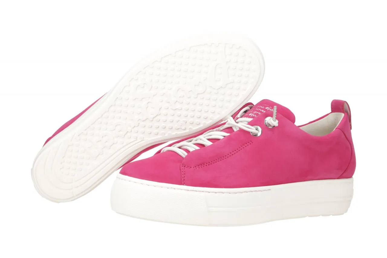 Paul Green Sneaker Plateau Schuhe pink barbie Nubuck 5017