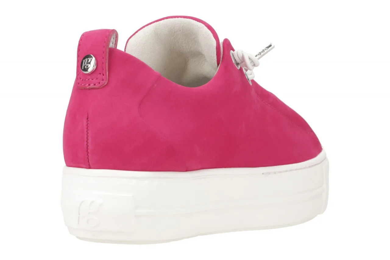 Paul Green Sneaker Plateau Schuhe pink barbie Nubuck 5017