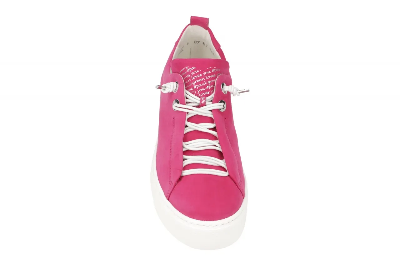 Paul Green Sneaker Plateau Schuhe pink barbie Nubuck 5017