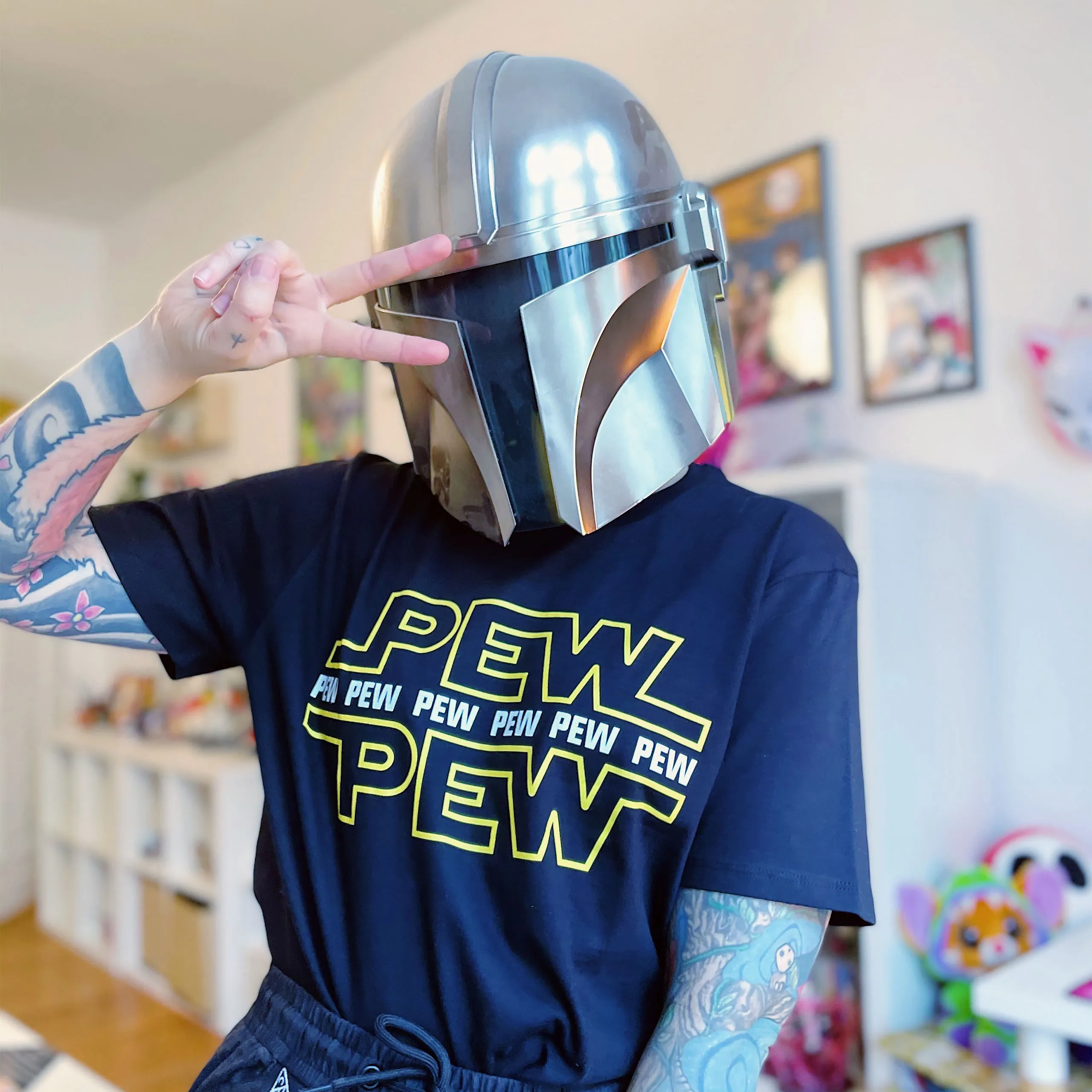 Pew Pew - T-Shirt schwarz | Elbenwald