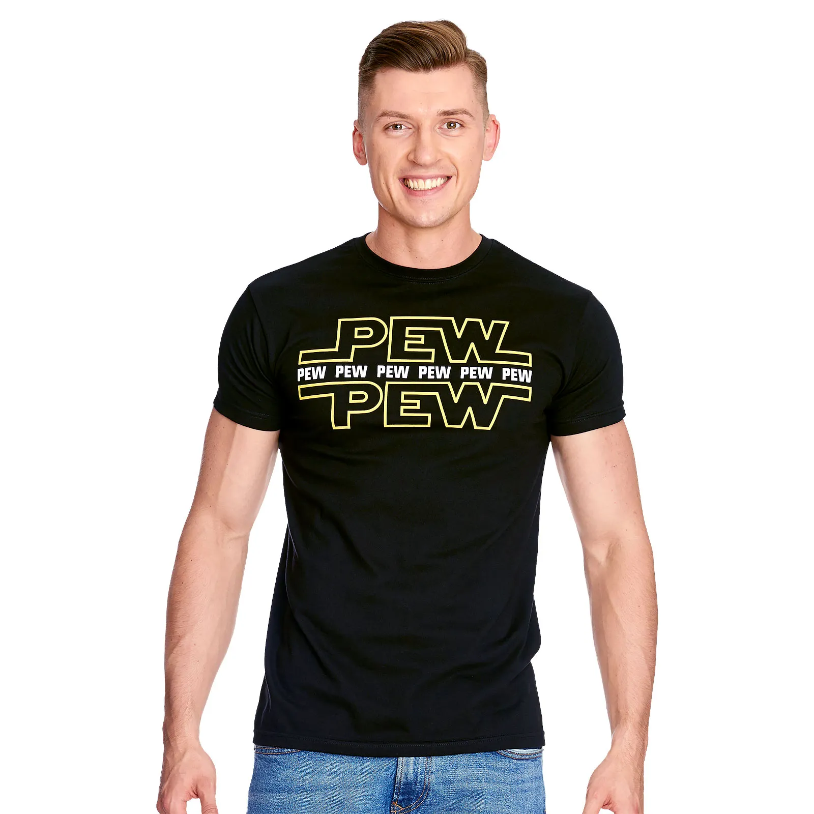 Pew Pew - T-Shirt schwarz | Elbenwald