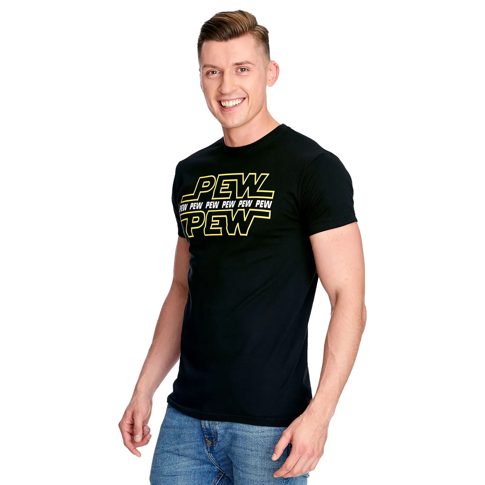 Pew Pew - T-Shirt schwarz | Elbenwald