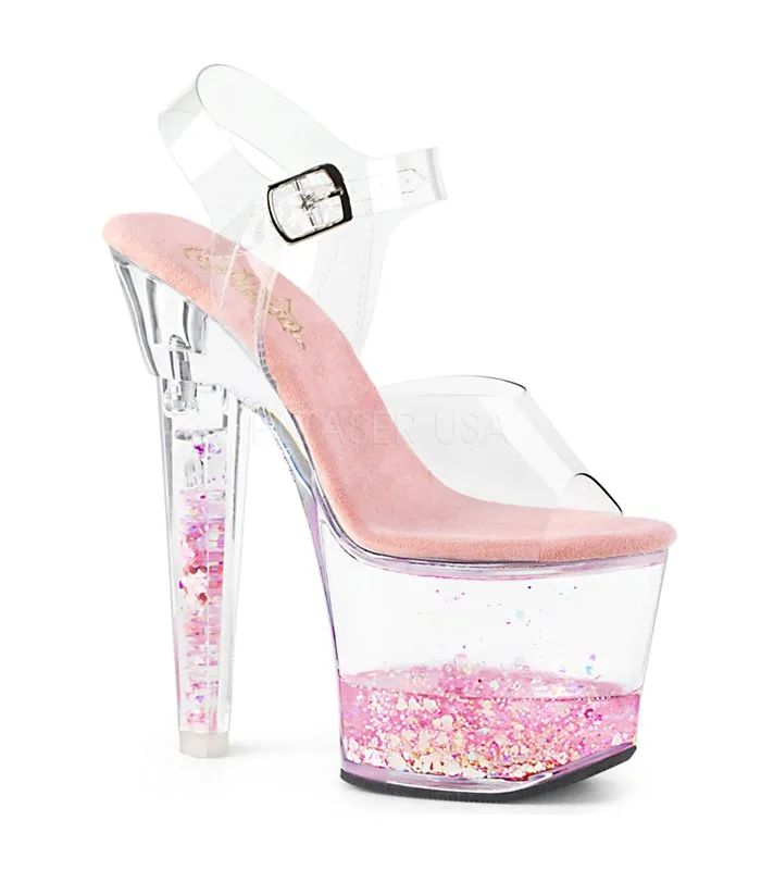 Plateau High Heels LOVESICK-708GH - Klar Pink günstig bei Tattoobrands kaufen