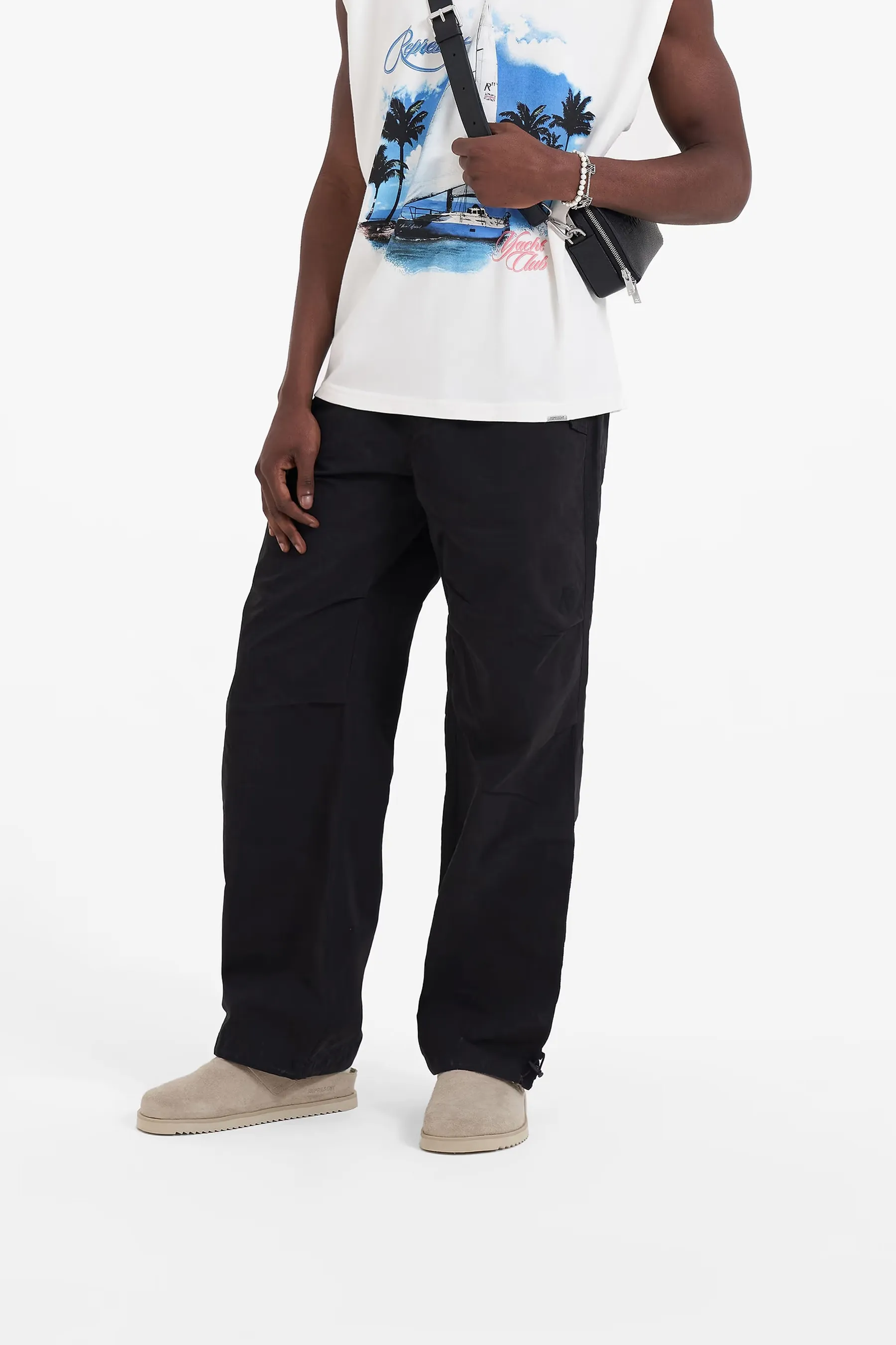 REPRESENT Cotton-Nylon Ripstop Parachute Pants  