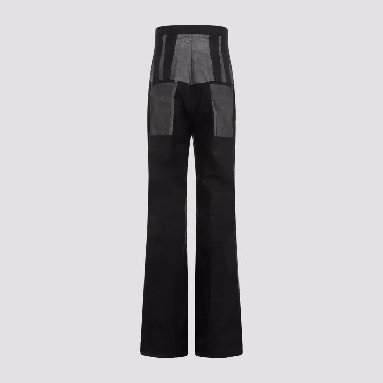   Rick Owens  Dirt Bolan Black Cotton Pants Black