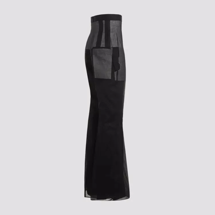   Rick Owens  Dirt Bolan Black Cotton Pants Black