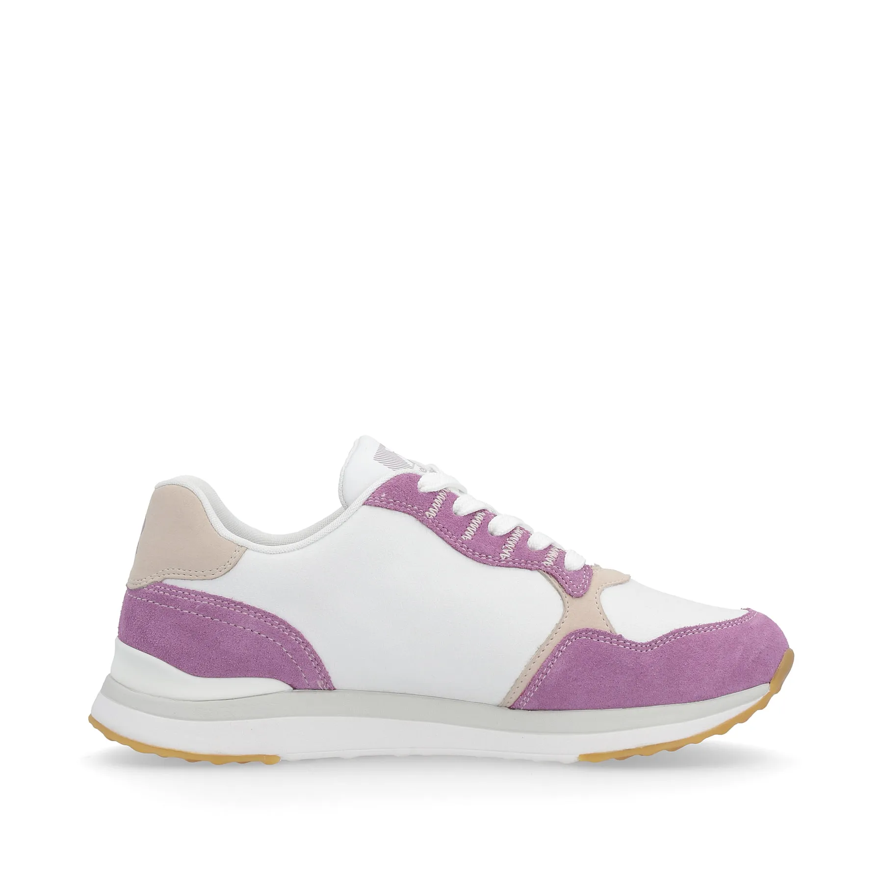 Rieker Damen Sneaker Low lilac pearl-white | 42508-80