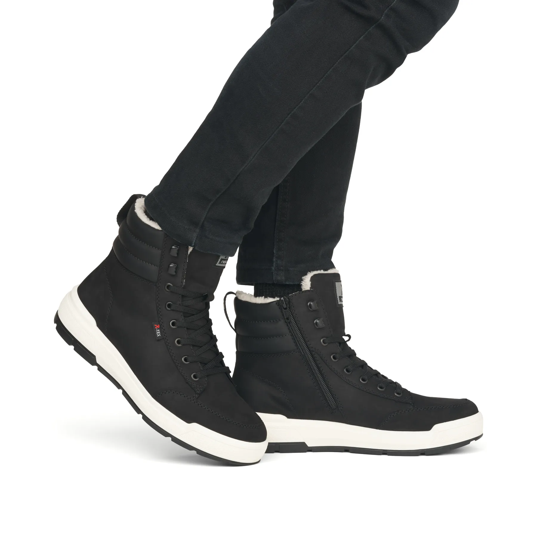 Rieker Herren Sneaker High asphaltschwarz | U0071-00