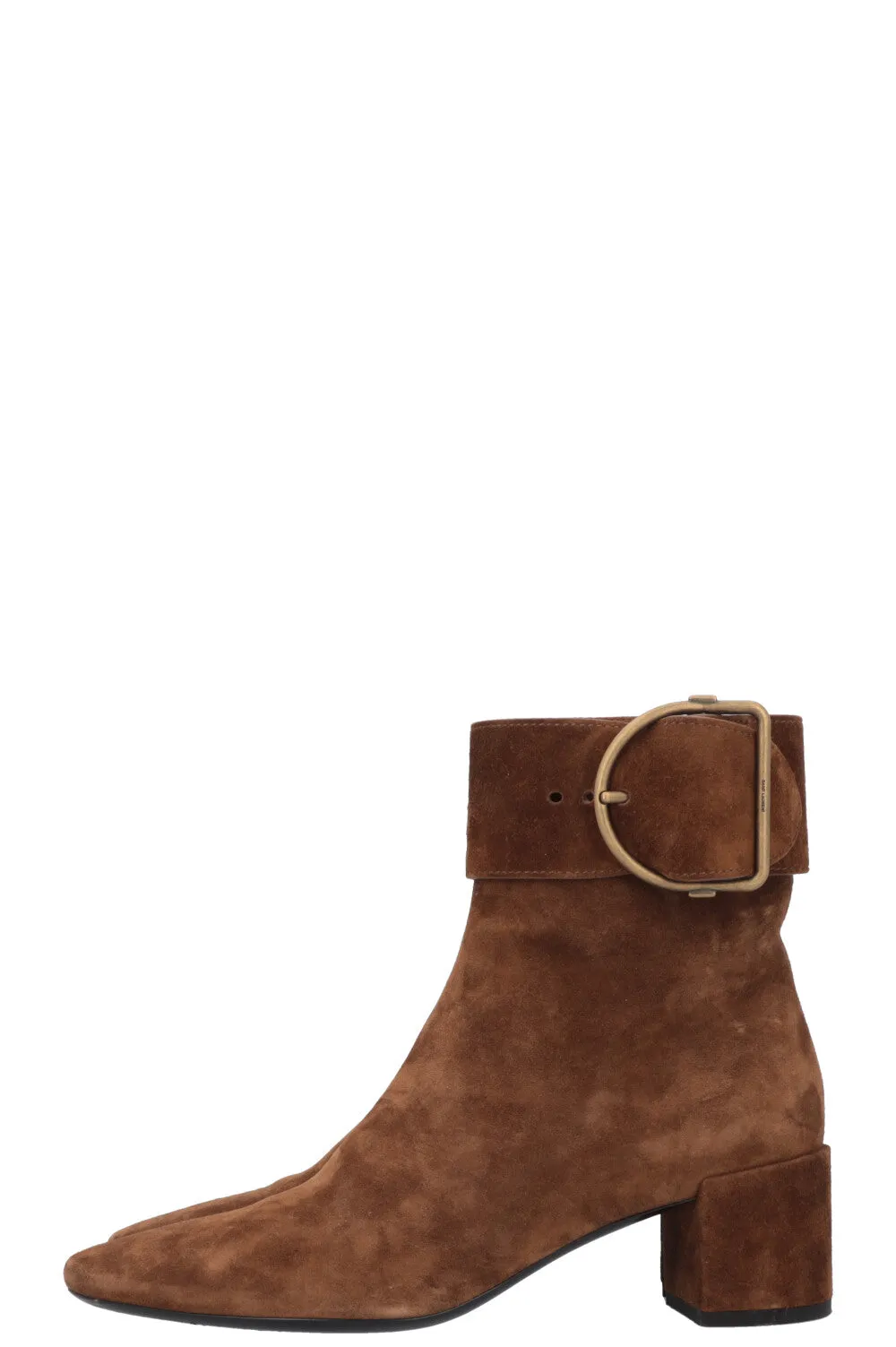 SAINT LAURENT Joplin Boots Suede Cognac