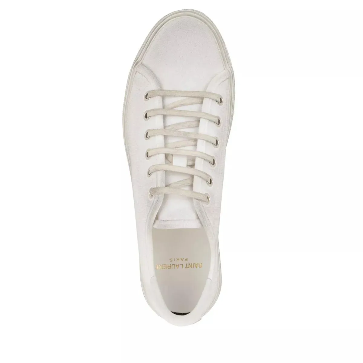   Saint Laurent  Malibu Canvas Sneakers White  Low-Top Sneaker 