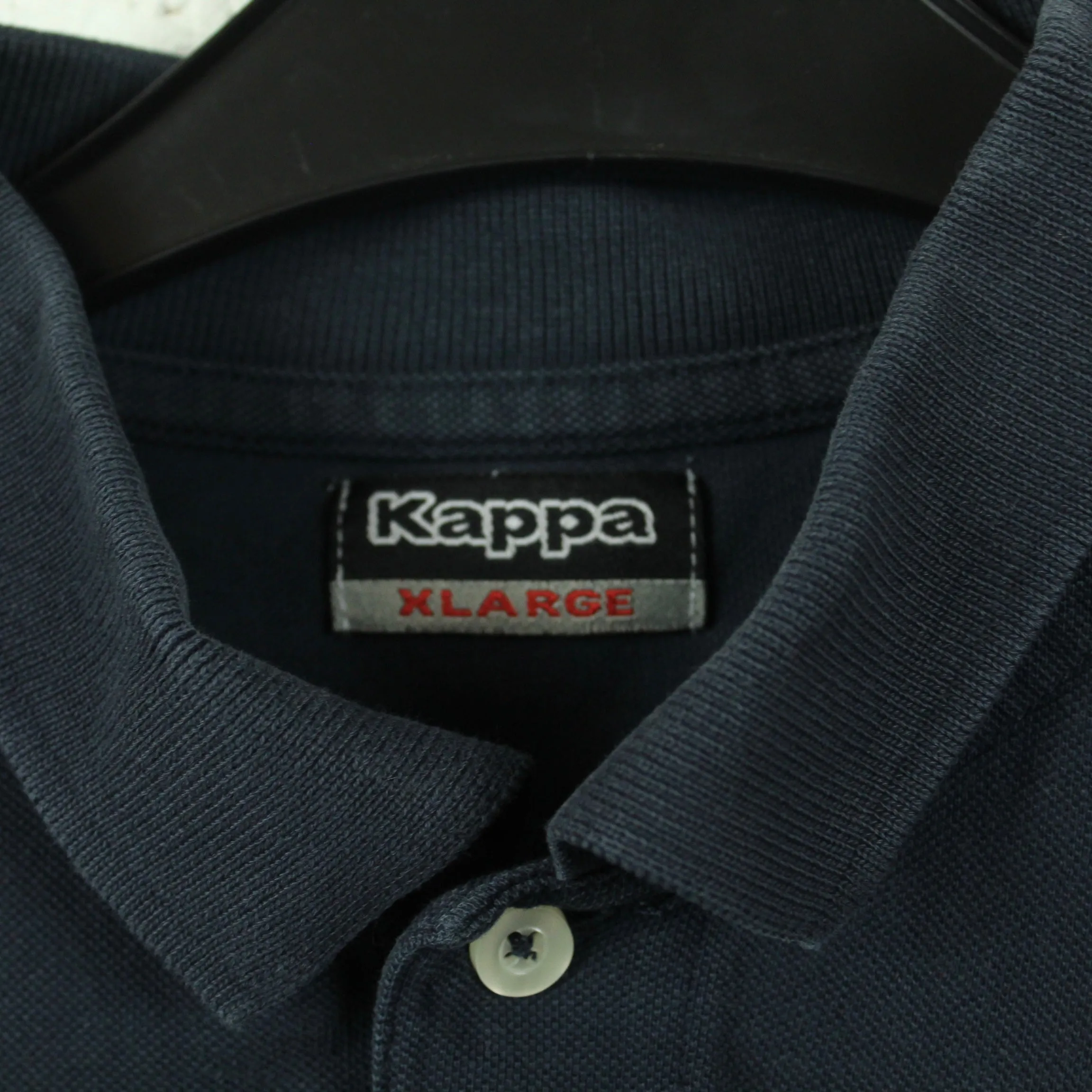 Second Hand KAPPA Poloshirt Gr. XL blau kurzarm (*)