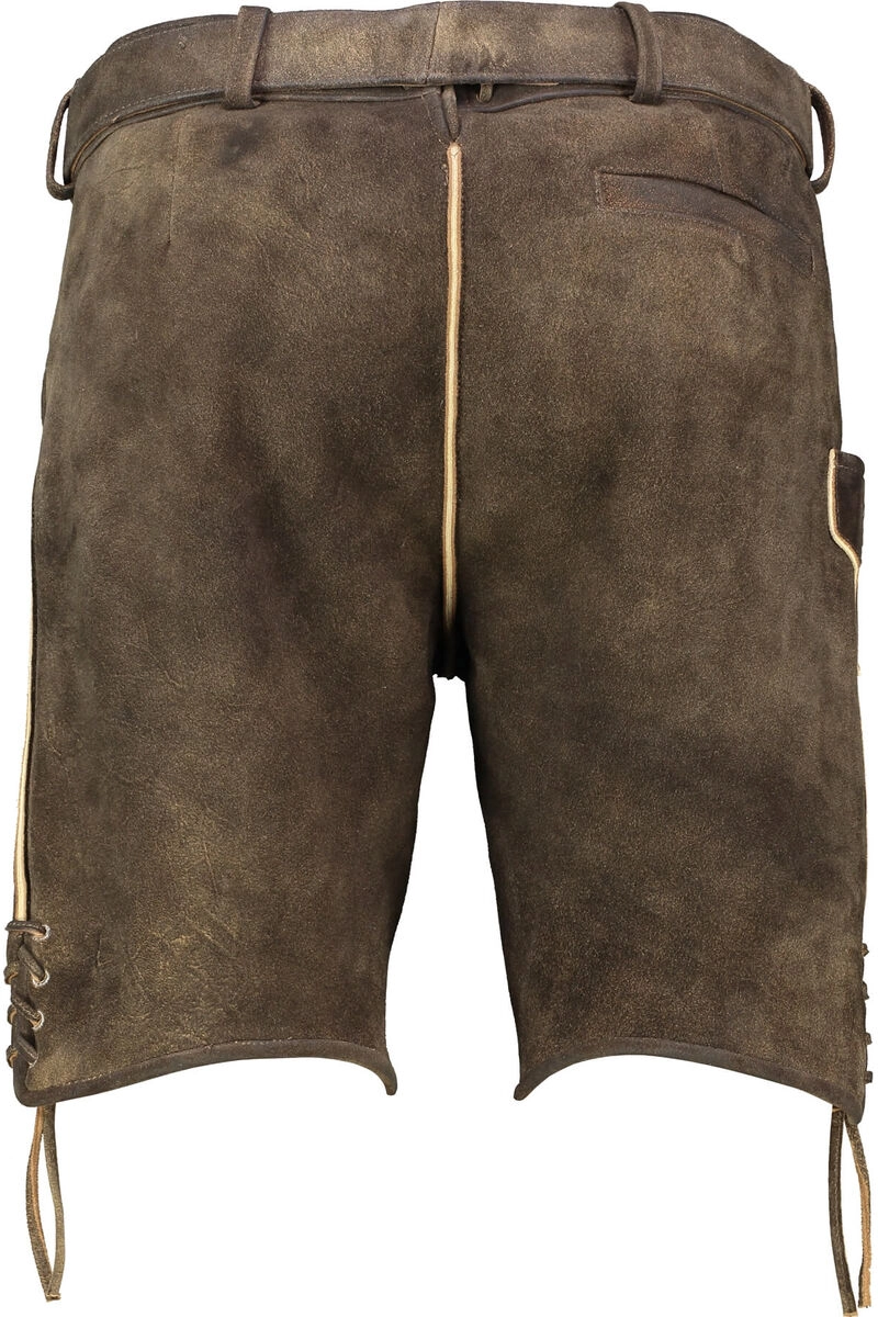 SPIETH & WENSKY Leder-Shorts Asper espresso Ziegenleder