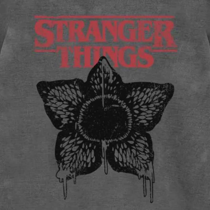 Stranger Things Horror Silhouette Graues Unisex Sweatshirt