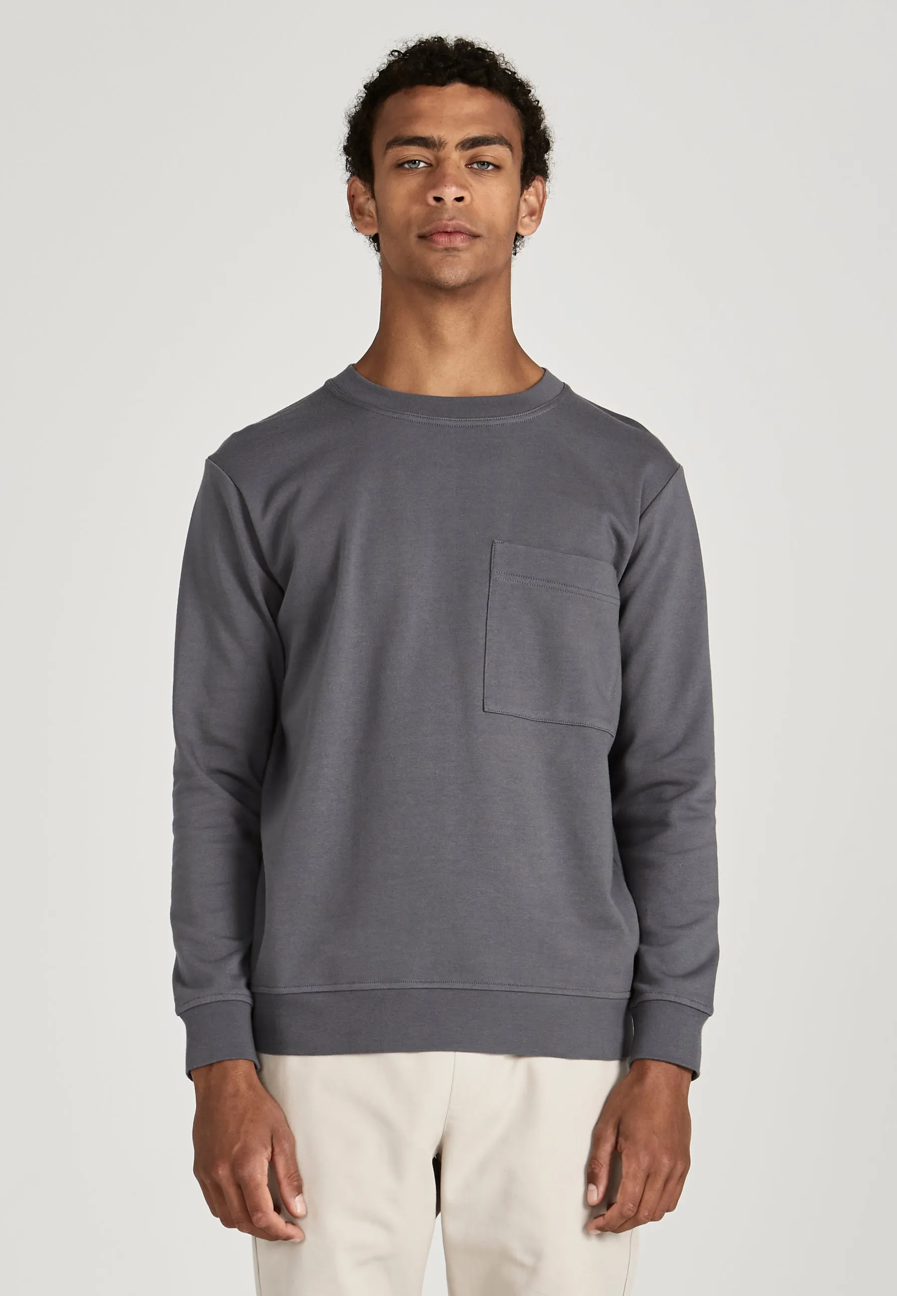 Sweatshirt GORDON aus Bio-Baumwolle - Shadow Grey