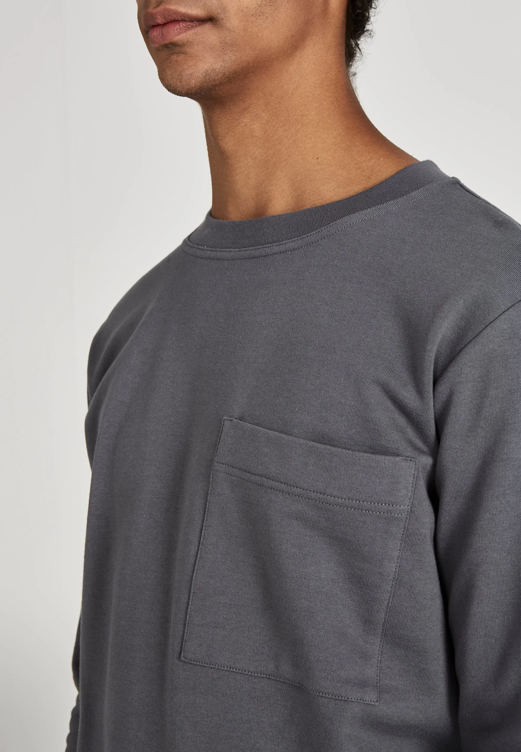 Sweatshirt GORDON aus Bio-Baumwolle - Shadow Grey