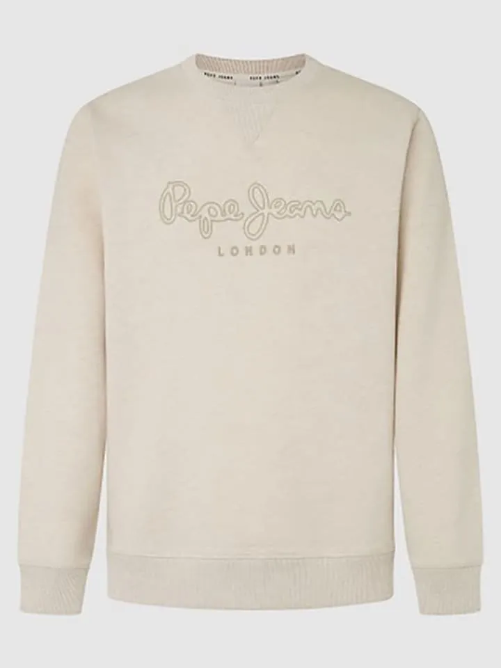 Sweatshirt "New Nouvel" in Creme