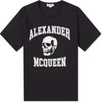 T-shirt Alexander McQueen Varsity Skull Logo T-Shirt 759442QTAAW-0520