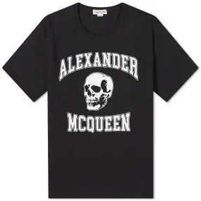 T-shirt Alexander McQueen Varsity Skull Logo T-Shirt 759442QTAAW-0520