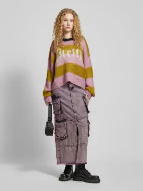 The Ragged Priest Strickpullover mit Statement-Print Modell 'PRETTY' (rosa) online kaufen